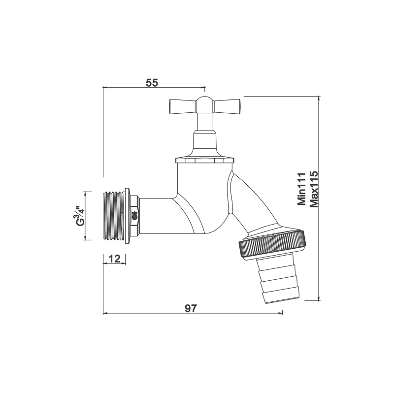 Compression tap
