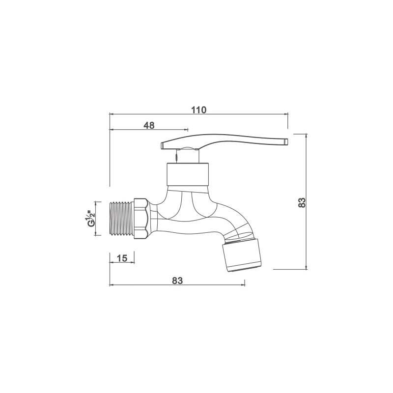 Ceramic cartridge tap