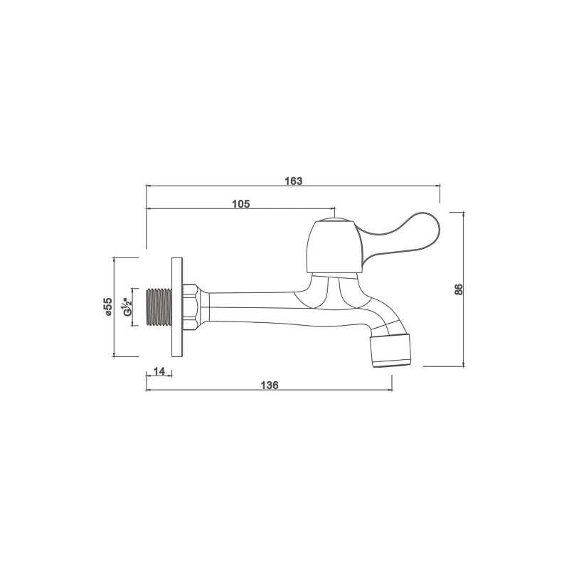 Ceramic cartridge tap