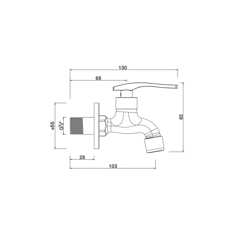 Ceramic cartridge tap