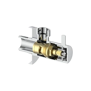 Ceramic cartridge anglevalve