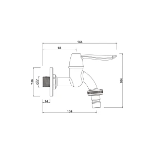 Ceramic cartridge tap