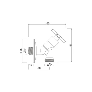 Ceramic cartridge movable tap