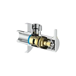 Ceramic cartridge anglevalve