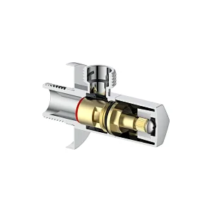 Ceramic cartridge anglevalve