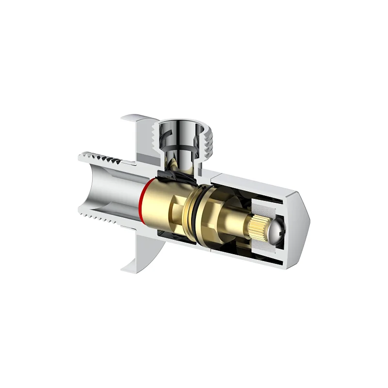Ceramic cartridge anglevalve
