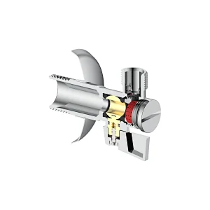 Ball angle valve with filter