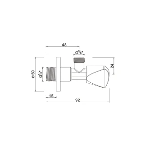 Ball angle valve