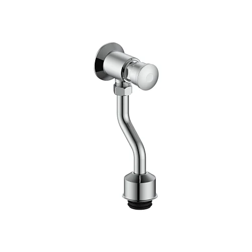 Push button flush valve