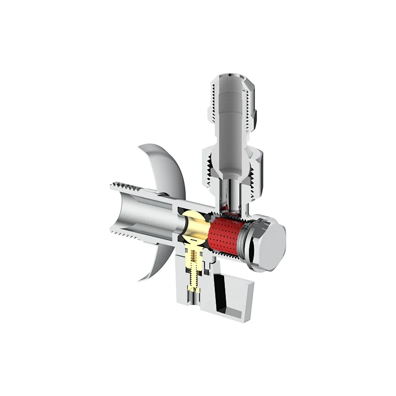 Ball angle valve with filter