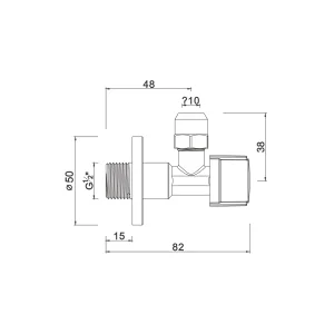 Ball angle valve