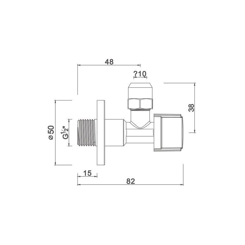 Ball angle valve