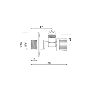 Ball angle valve