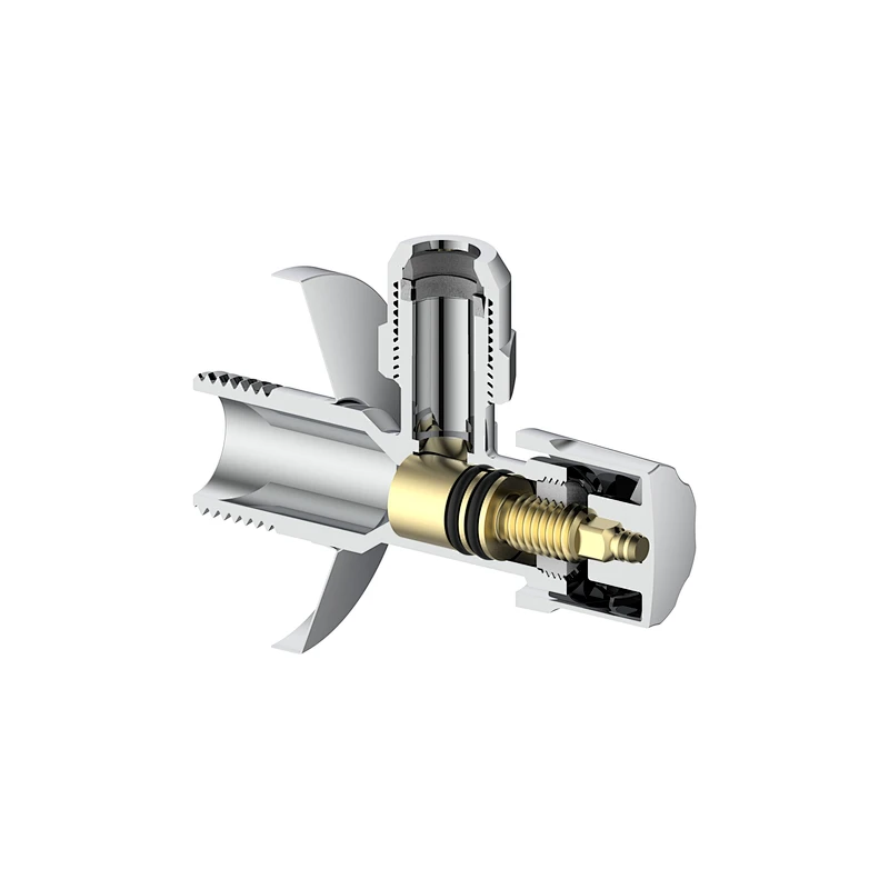 Compression angle valve