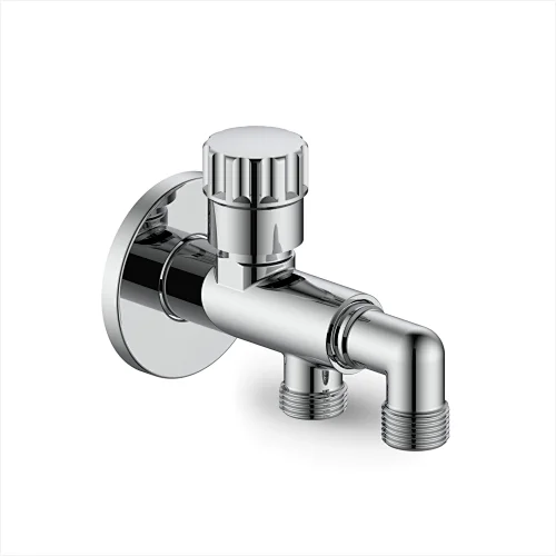 Ceramic cartridge angle valve