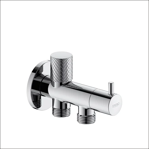 Ceramic cartridge angle valve