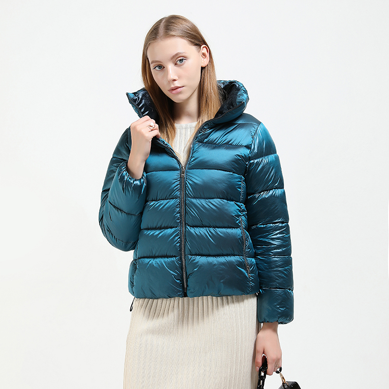 Simply styled women's puffer on sale jacket