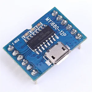MY1680 MP3 Voice Module SCM Serial Music Chip Board Control For USB Download Flash Storage Music Play
