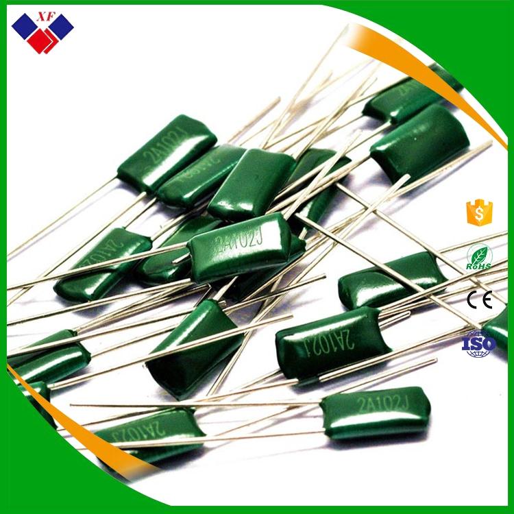 CL21 Capacitor 0.001UF P5mm Polyester Film Capacitor 102J 100V
