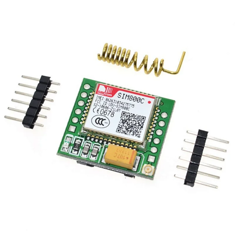 Smallest GPRS GSM Module SIM800C Quad-band MicroSIM Card Core Board