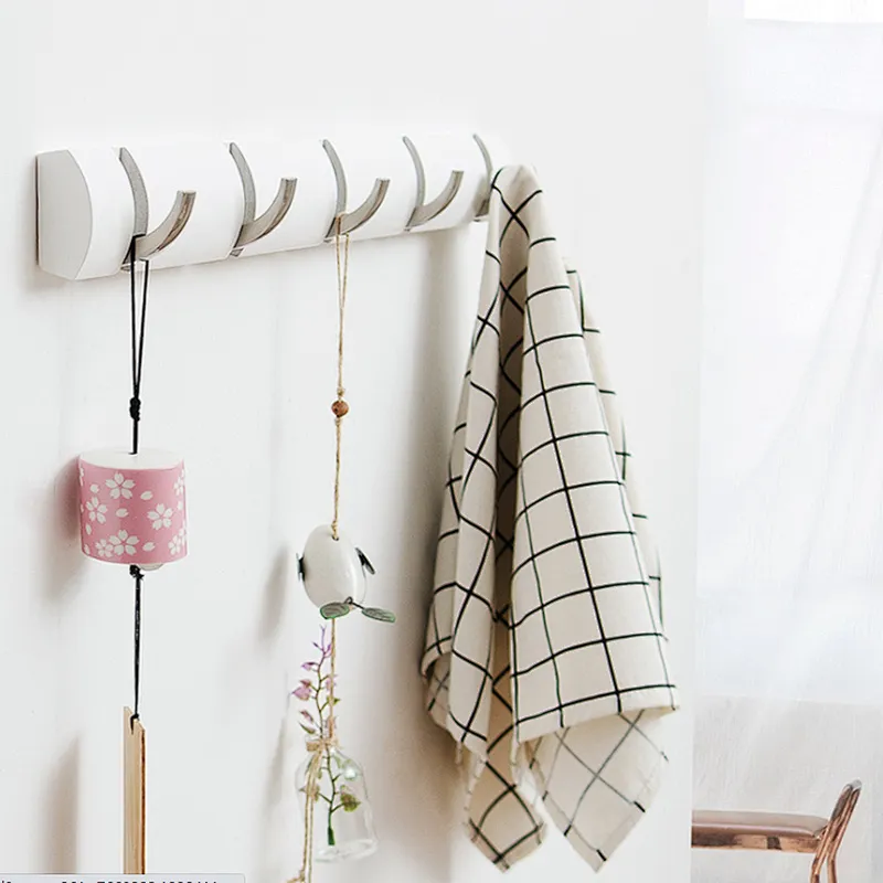 Retractable hooks rack for clothes and coats coat hooks for wall
