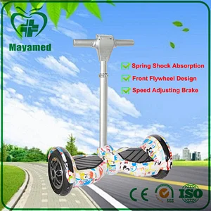 Factory direct Two-wheel electrical intelligent handrail balance car 10-inch pole thinking Electric Scooter Self Balancing