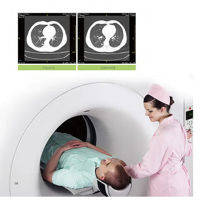 Hot sale price medical equipment High Resolution monitor dual 16 slice ct scan machine