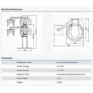 MY-D065-N medical x-ray equipment cephalometric or panoramic dental xray machine