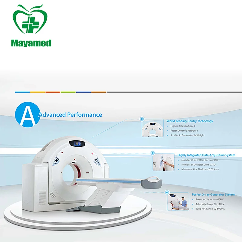 High technical parameter Multi-slice Helical CT Scan machine,medical 16 slice CT scanner price