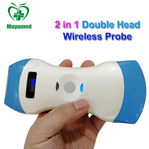 2 in 1 double head portable waterproof wireless ultrasounder probe iOS Android type Mini ultrasound scanner