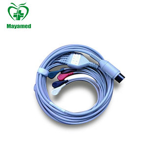 Promotional portable use in 3 leads medical holter ecg cable