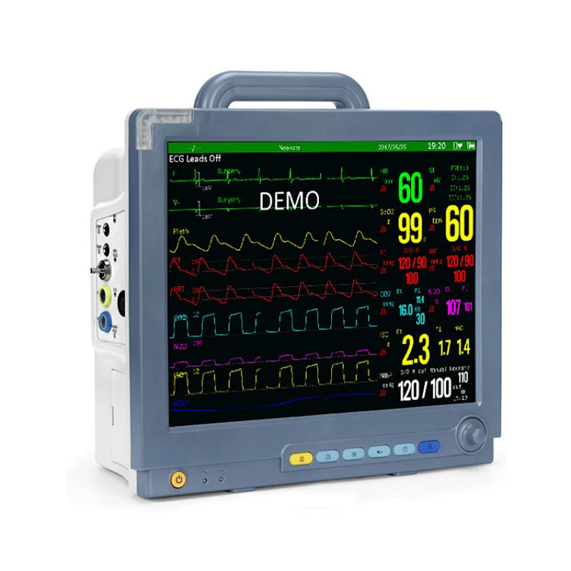 ETCO2 IBP Optional Portable 15 Inch Multiparameter Monitor In ICU