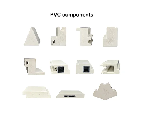 pvc shutter components