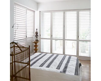 China Exports Basswood Wooden White Plantation Shutters