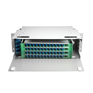 ไฟเบอร์ออปติก lc duplex ftth terminal box cabinet mini 8 port odf