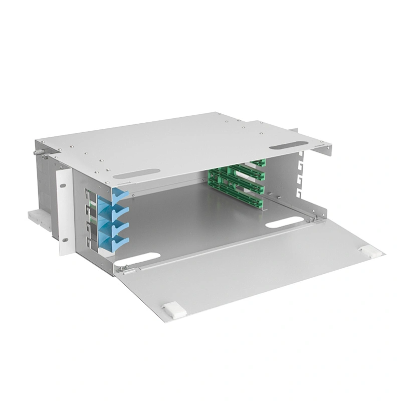 Fibre optique lc duplex ftth terminal box armoire mini 8 ports odf