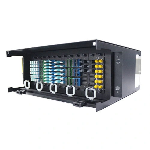 MTP MPO Rack Mounted 4U Module Chassis Fiber Optic Patch Panel