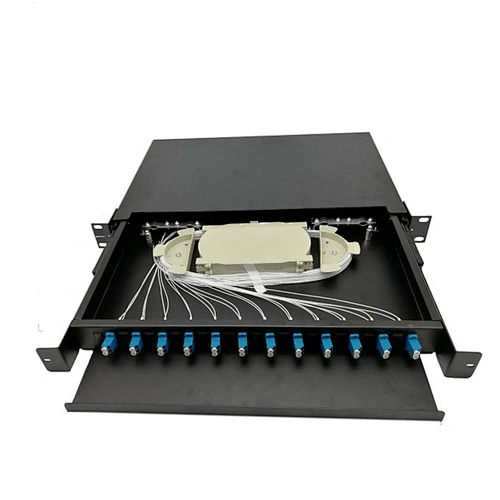 24-portowy panel światłowodowy ODF do montażu w szafie na szynę Din