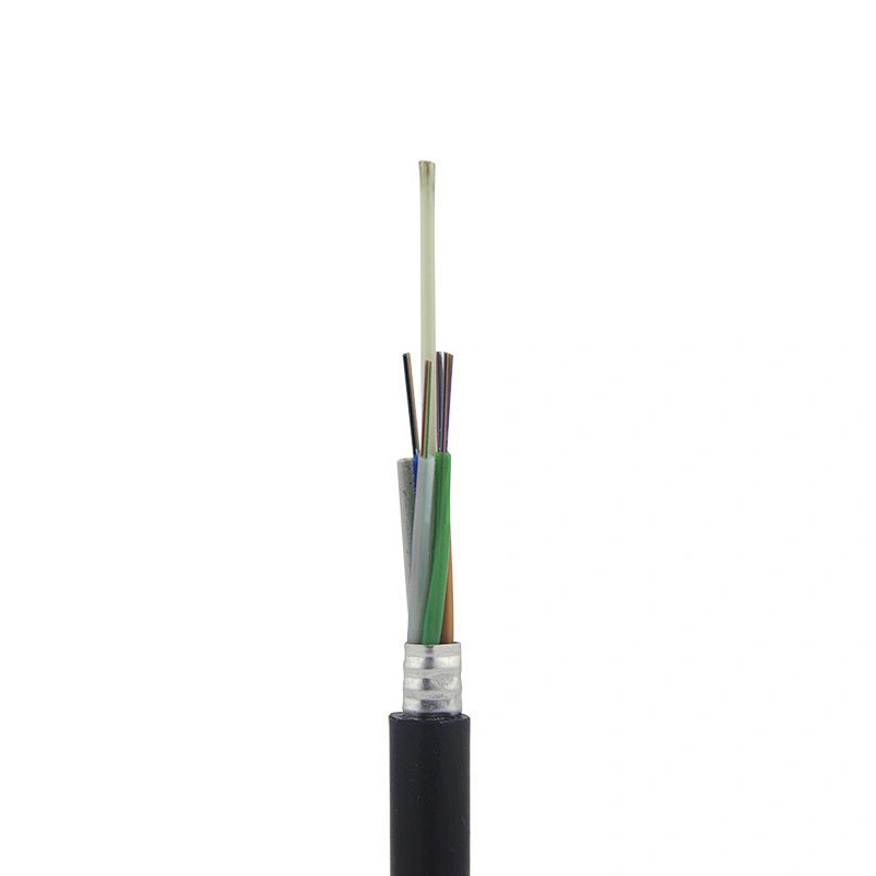 Câble à fibre optique non blindé pour conduit de tube lâche toronné extérieur GYFTA