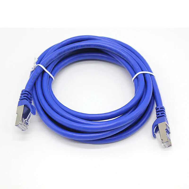 Cat7 Snagless Shielded (SFTP) Ethernet Network Patch Cable, PVC, Blue