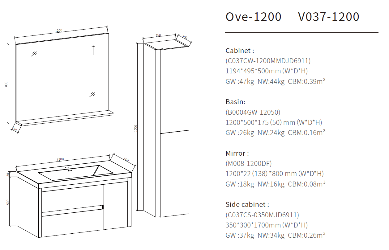 bathroom vanity cabinets size 1200