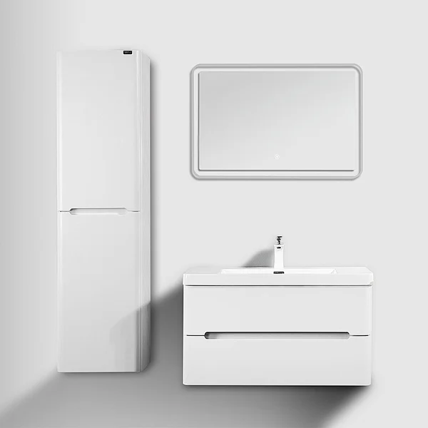 White Wood 48 Bathroom Vanities Supplier