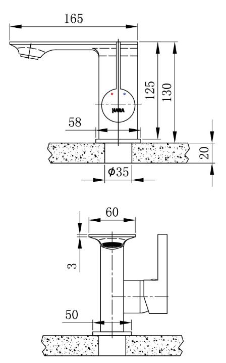 wash basin faucet specifications