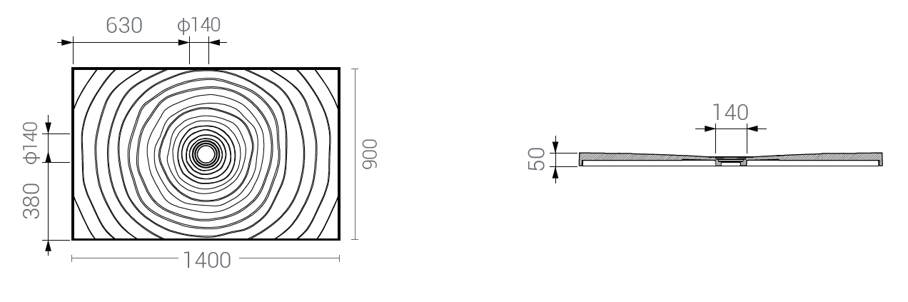 stone shower tray sizes