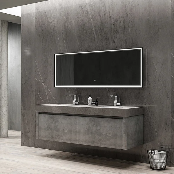 Grey Double Bathroom Vanity in China