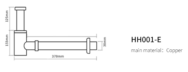 size of bathroom sink drain pipe
