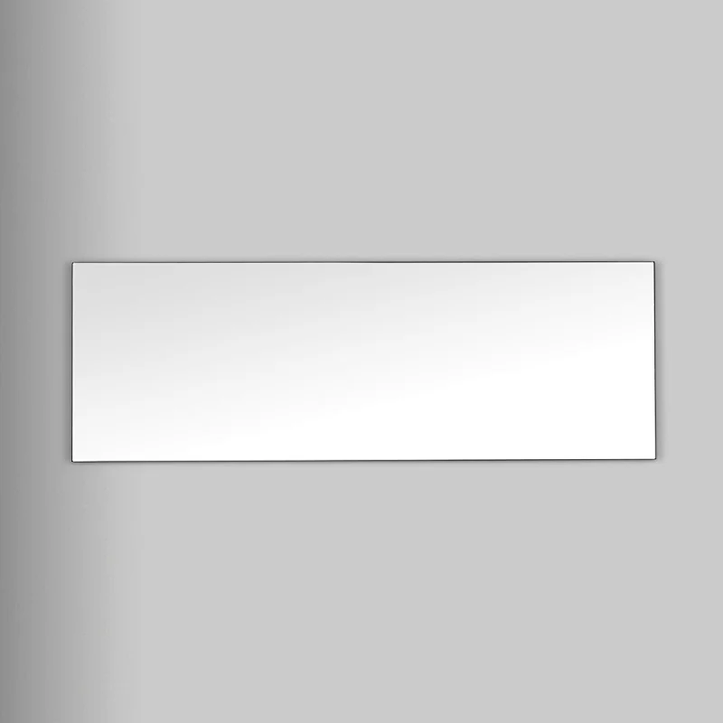 rectangular frameless bathroom mirror