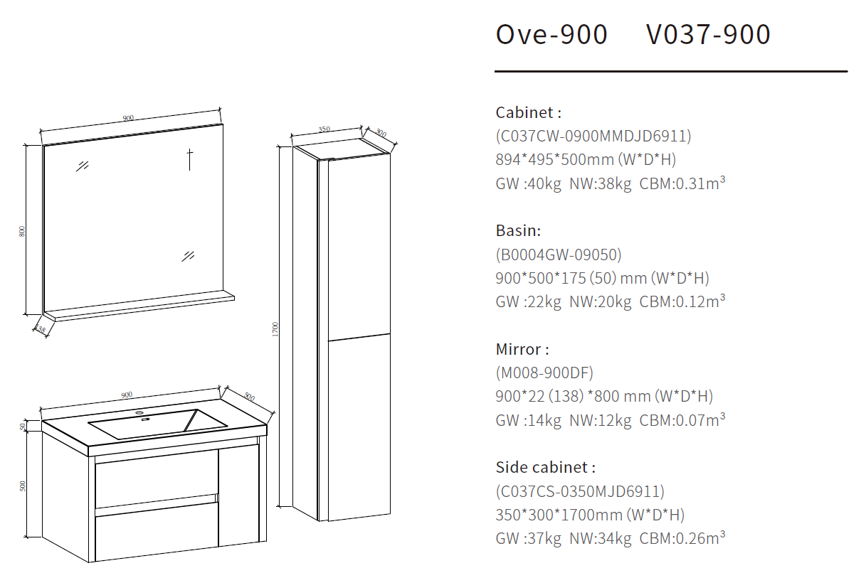 bathroom vanity cabinets size 900