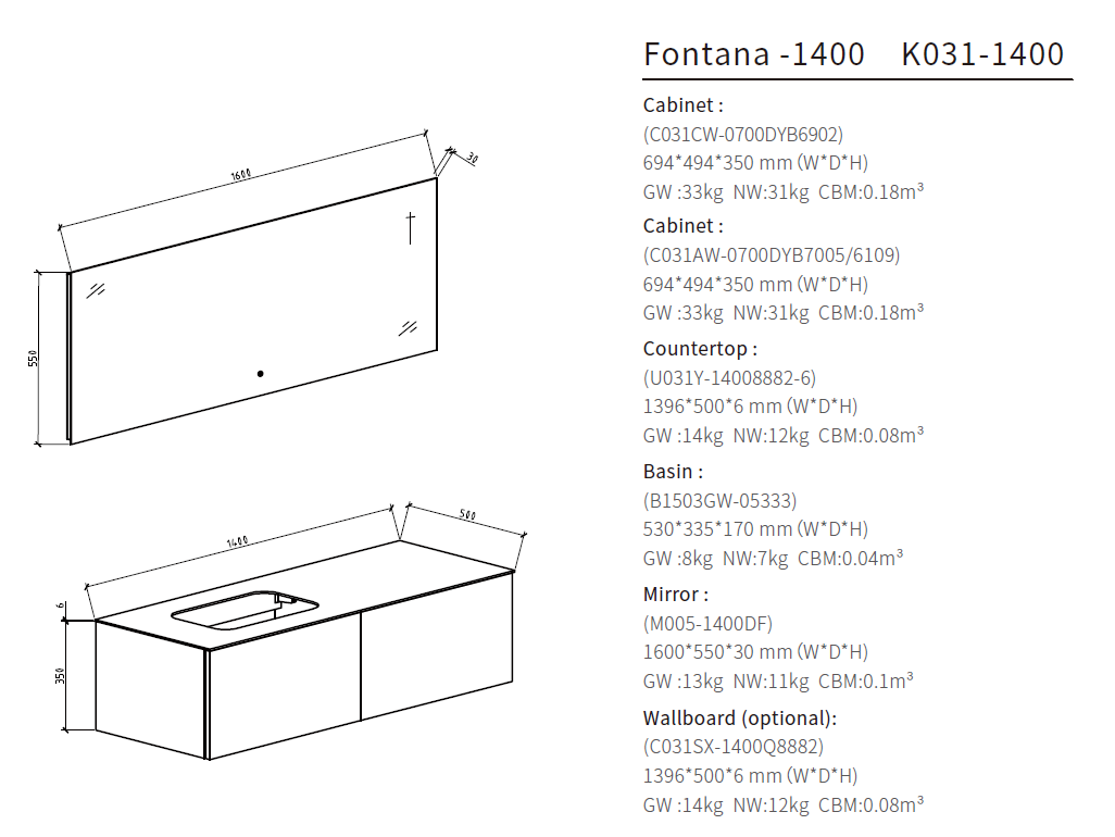 bathroom vanity cabinets size 1400
