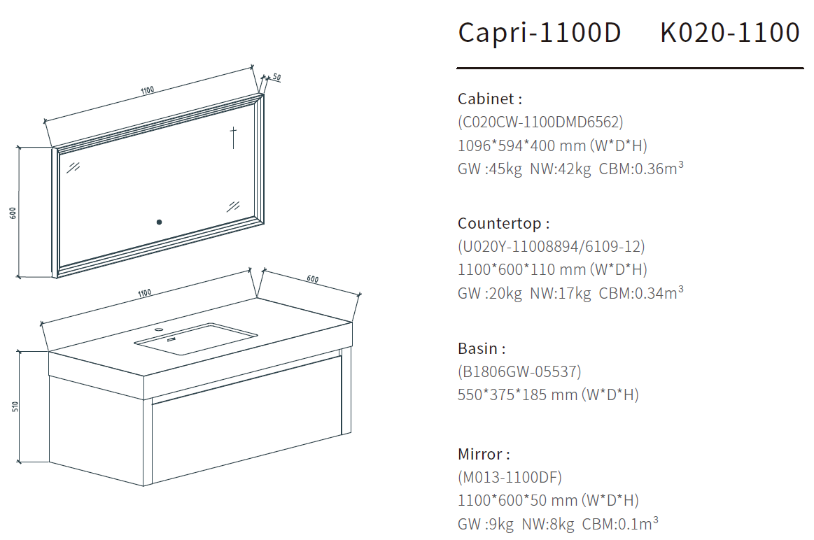 gray bathroom vanity size 1100